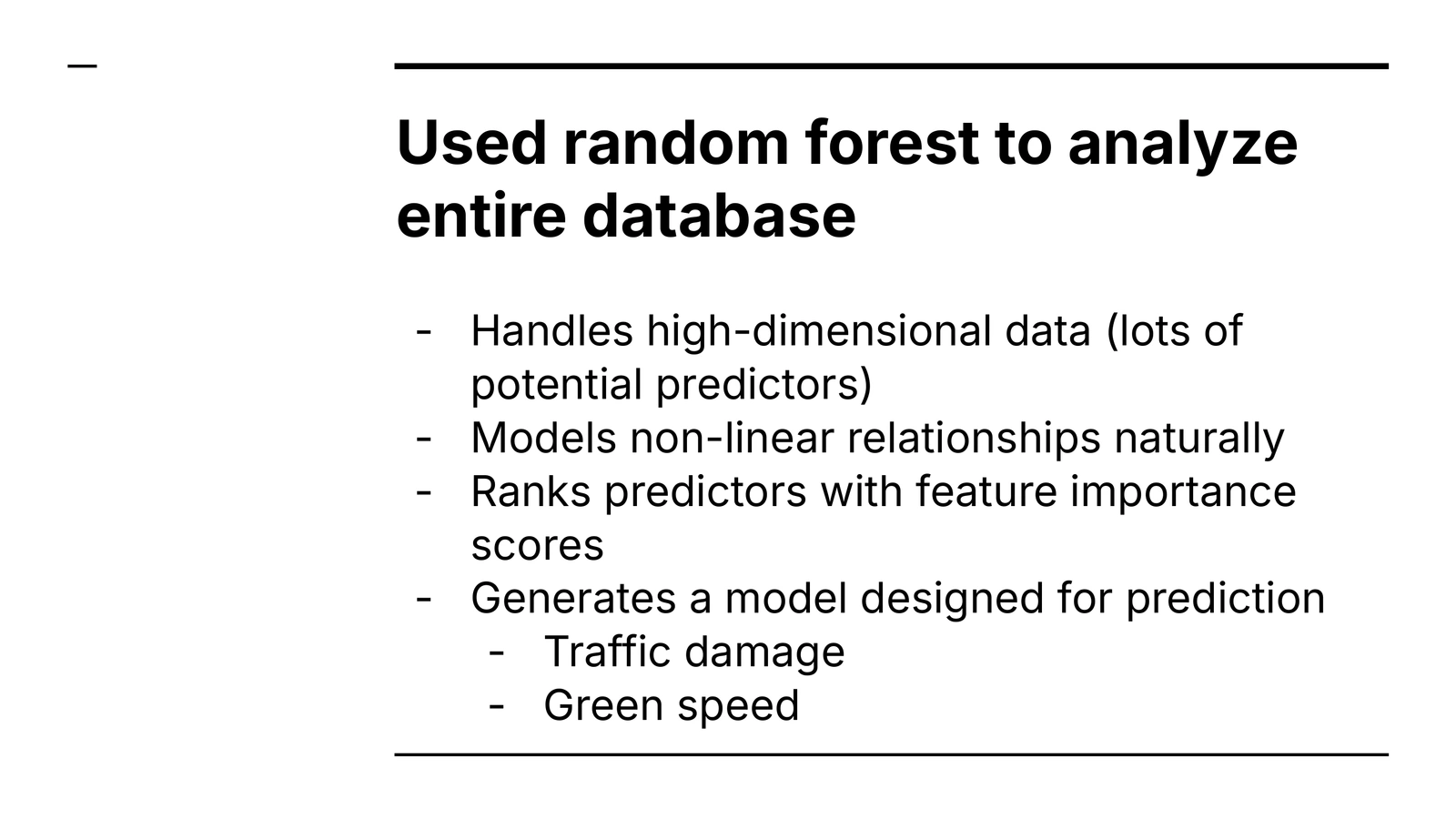 Random forest methodology slide